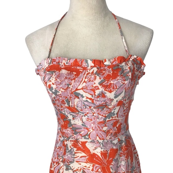 Free People Beach Party Floral Linen Midi Sundress NEW - Picture 9 of 12